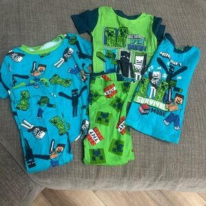 Minecraft Themed Kids Pajama Set